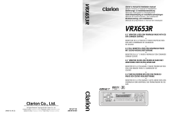 Clarion VRX653R Manuel du propriétaire