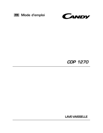 Candy CDP 1270 Manuel du propriétaire | Fixfr