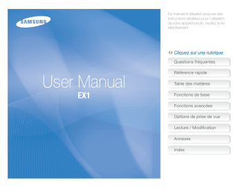 Samsung EX1 Manuel du propriétaire | Fixfr