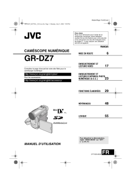 JVC GR-DZ7E Manuel du propriétaire