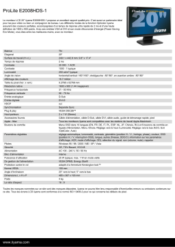 iiyama ProLite E2008HDS-1 Manuel utilisateur