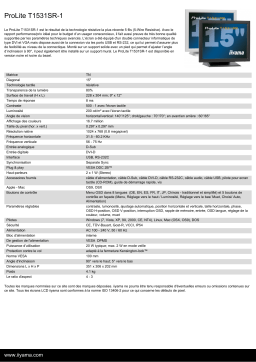 iiyama PROLITE T1531SR-1 Manuel utilisateur