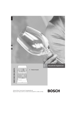 Bosch SGU67T05EU Manuel du propriétaire