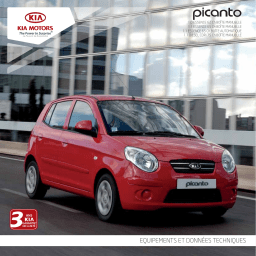 KIA Picanto Manuel utilisateur