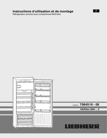 Liebherr KB 3864 Manuel du propriétaire | Fixfr