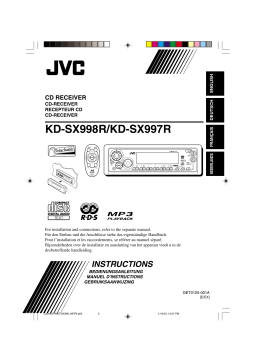 JVC KD-SX998 Manuel du propriétaire