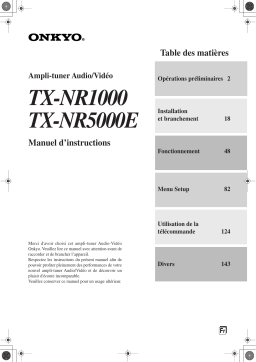 ONKYO TX-NR1000 Manuel utilisateur