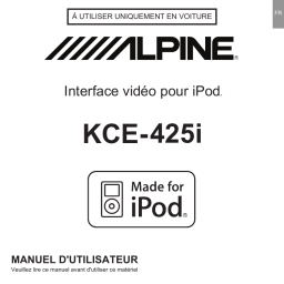 Alpine KCE-425I Manuel du propriétaire