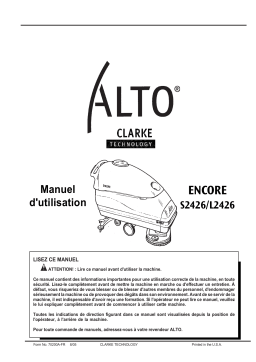 Nilfisk ENCORE L2426 Manuel du propriétaire