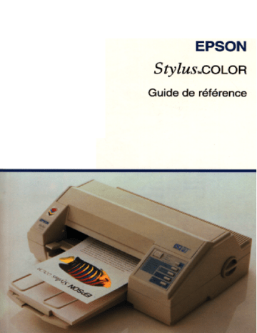 Epson Stylus Color Manuel du propriétaire | Fixfr