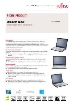 FUJITSU SIEMENS LifeBook E8420 Manuel du propriétaire