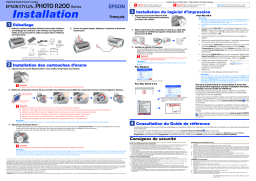 Epson Stylus Photo R200 Manuel du propriétaire