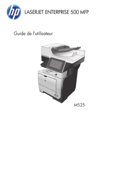 HP LASERJET PRO 500 MFP M525DN Manuel du propriétaire