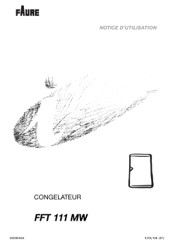 Faure FFT111MW Manuel du propriétaire