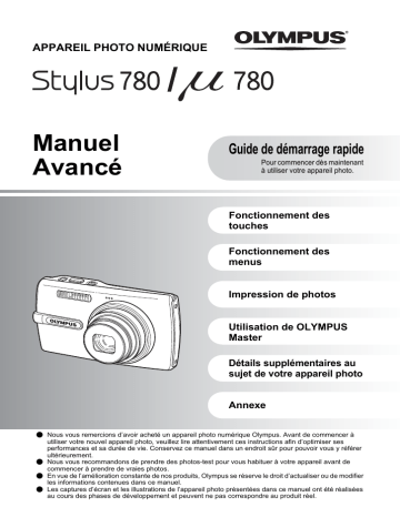Olympus Stylus 780 Manuel du propriétaire | Fixfr