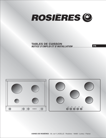 ROSIERES RTV 750 Manuel du propriétaire | Fixfr