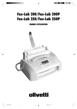 Olivetti Fax-Lab 250 Manuel du propriétaire