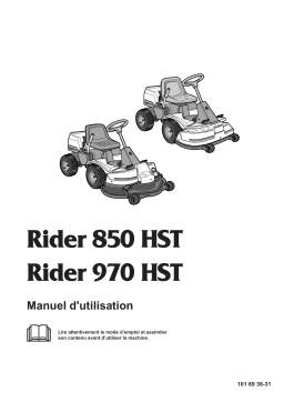 Husqvarna Rider 850 HST Manuel du propriétaire