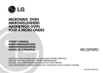 LG MS-2387MRC Manuel du propriétaire | Fixfr