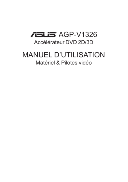 Asus V1326 Manuel utilisateur