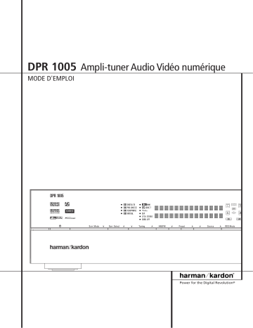 Harman Kardon DPR 1005 Manuel du propriétaire | Fixfr