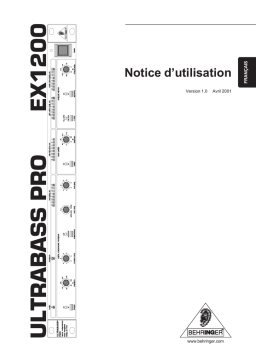 Behringer ULTRABASS EX1200 Manuel du propriétaire