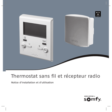 Somfy THERMOSTAT ET RECEPTEUR 2401104 Manuel du propriétaire | Fixfr