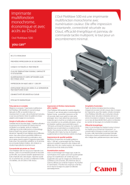 Canon OCE PLOTWAVE 500 Manuel du propriétaire