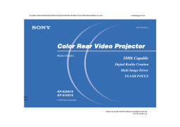 Sony KP-61HS10 Manuel du propriétaire