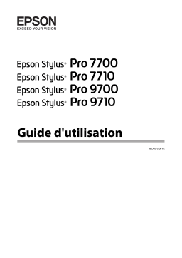 Epson Stylus Pro 7700 Manuel du propriétaire