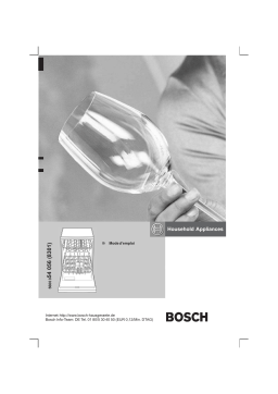 Bosch SHV09A13 Manuel du propriétaire