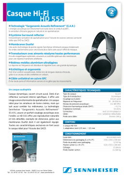 Sennheiser HD 555 Manuel utilisateur