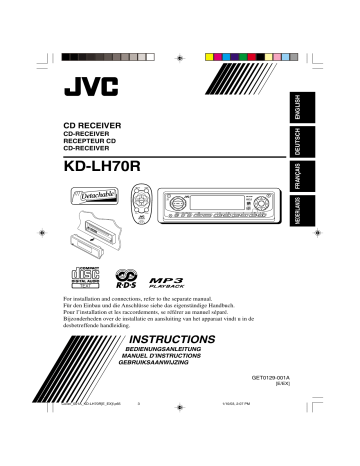 JVC KD-LH70R Manuel du propriétaire | Fixfr