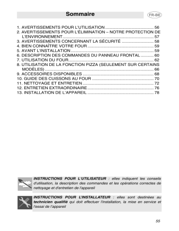 SC100A | SC100EBO | SC100ALU | SC100PZ | sc100ne | SC100SGT | SC100SG | Smeg SC100GT Manuel du propriétaire | Fixfr