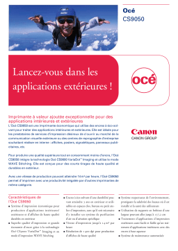 Canon OCE CS9050 Manuel du propriétaire