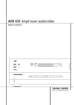 Harman Kardon AVR 435 Manuel du propriétaire