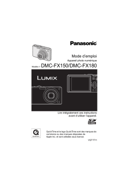 Panasonic LUMIX DMC-FX180 Manuel du propriétaire