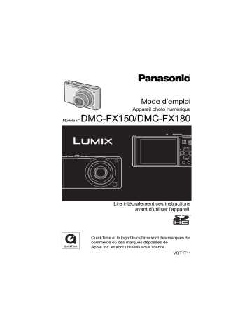 Panasonic LUMIX DMC-FX180 Manuel du propriétaire | Fixfr
