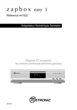 Metronic ZAPBOX Manuel du propriétaire