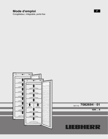 IGN 2566 PREMIUM NOFROST | Liebherr IGN 2556 PREMIUM NOFROST Manuel du propriétaire | Fixfr