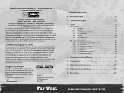 GAMES PC FAR WEST Manuel utilisateur