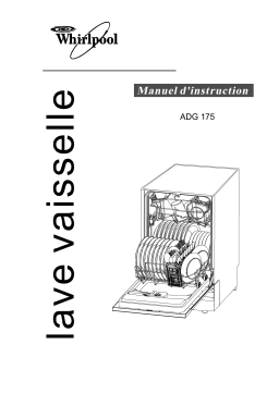 Whirlpool ADG 175 Manuel du propriétaire