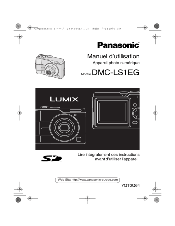 Panasonic LUMIX DMC-LS1EG Manuel du propriétaire | Fixfr