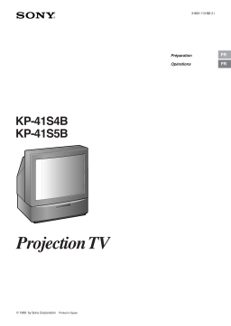 Sony KP-41S4B Manuel du propriétaire