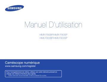 Samsung HMX-F80BP Manuel du propriétaire | Fixfr