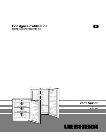 Liebherr IG 1156 Manuel du propriétaire | Fixfr