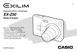 Casio Exilim EX-Z50 Manuel du propriétaire