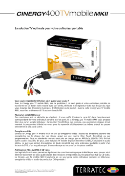 Terratec CINERGY400TVMOBILEMKII TECHNICAL DATA Manuel utilisateur