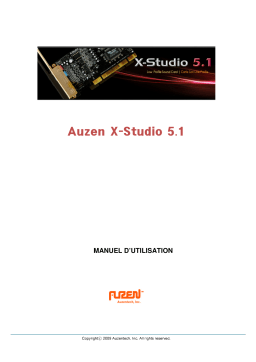 AUZENTECH X-STUDIO 5.1 Manuel utilisateur