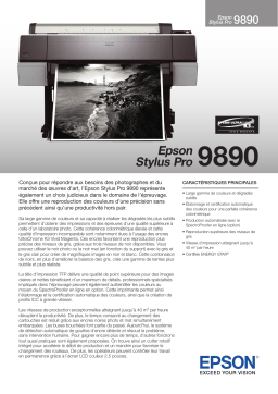 Epson Stylus Pro 9890 Manuel du propriétaire